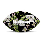 Watercolor Alstroemeria Pattern Print Rugby Ball
