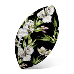 Watercolor Alstroemeria Pattern Print Rugby Ball