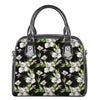 Watercolor Alstroemeria Pattern Print Shoulder Handbag