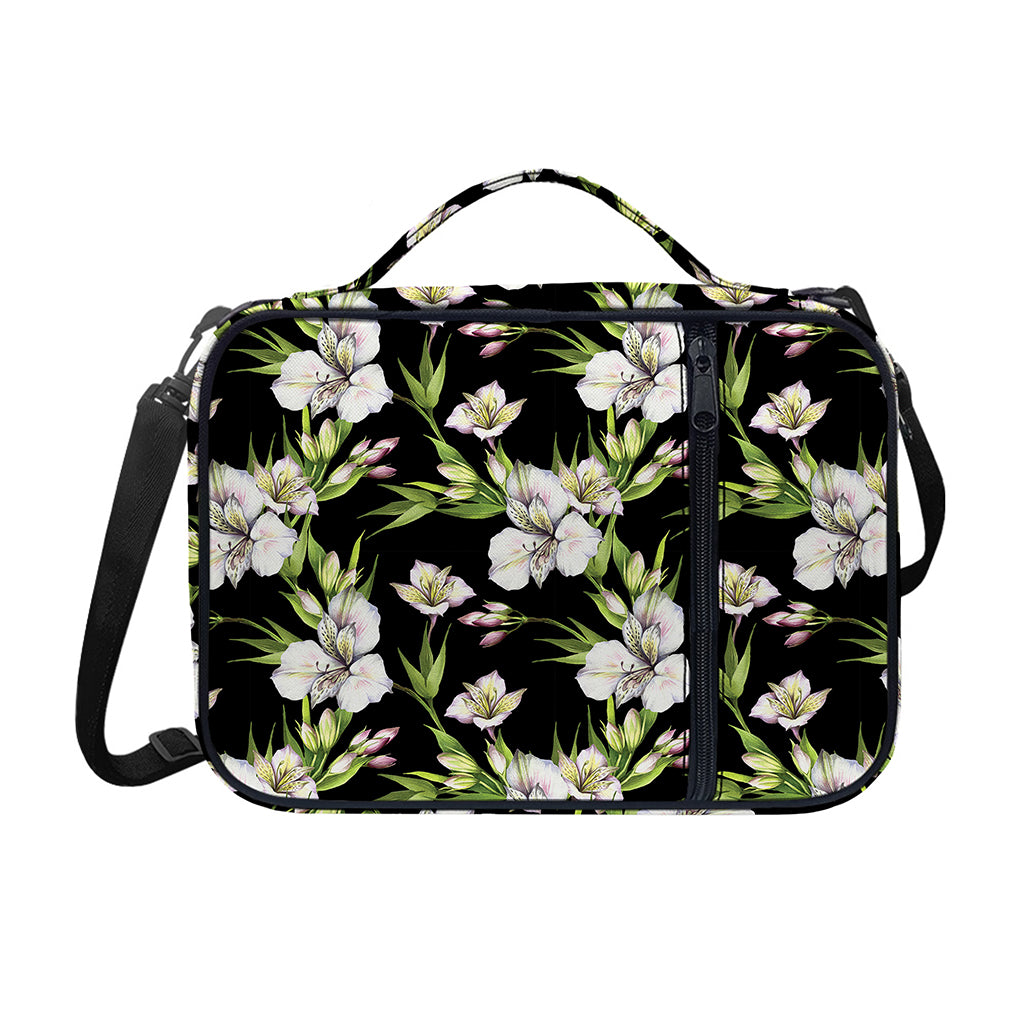 Watercolor Alstroemeria Pattern Print Shoulder Strap Bible Bag
