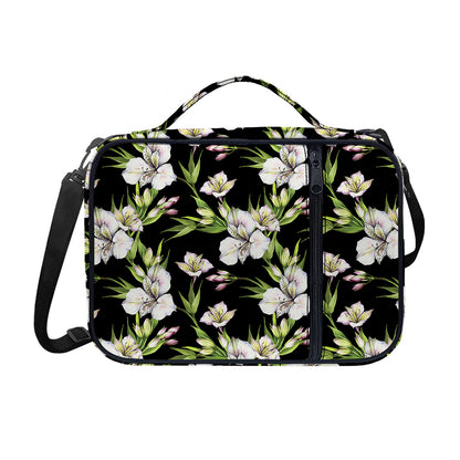 Watercolor Alstroemeria Pattern Print Shoulder Strap Bible Bag
