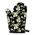 Watercolor Alstroemeria Pattern Print Single Oven Mitt