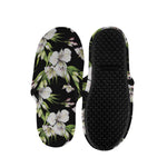 Watercolor Alstroemeria Pattern Print Slippers