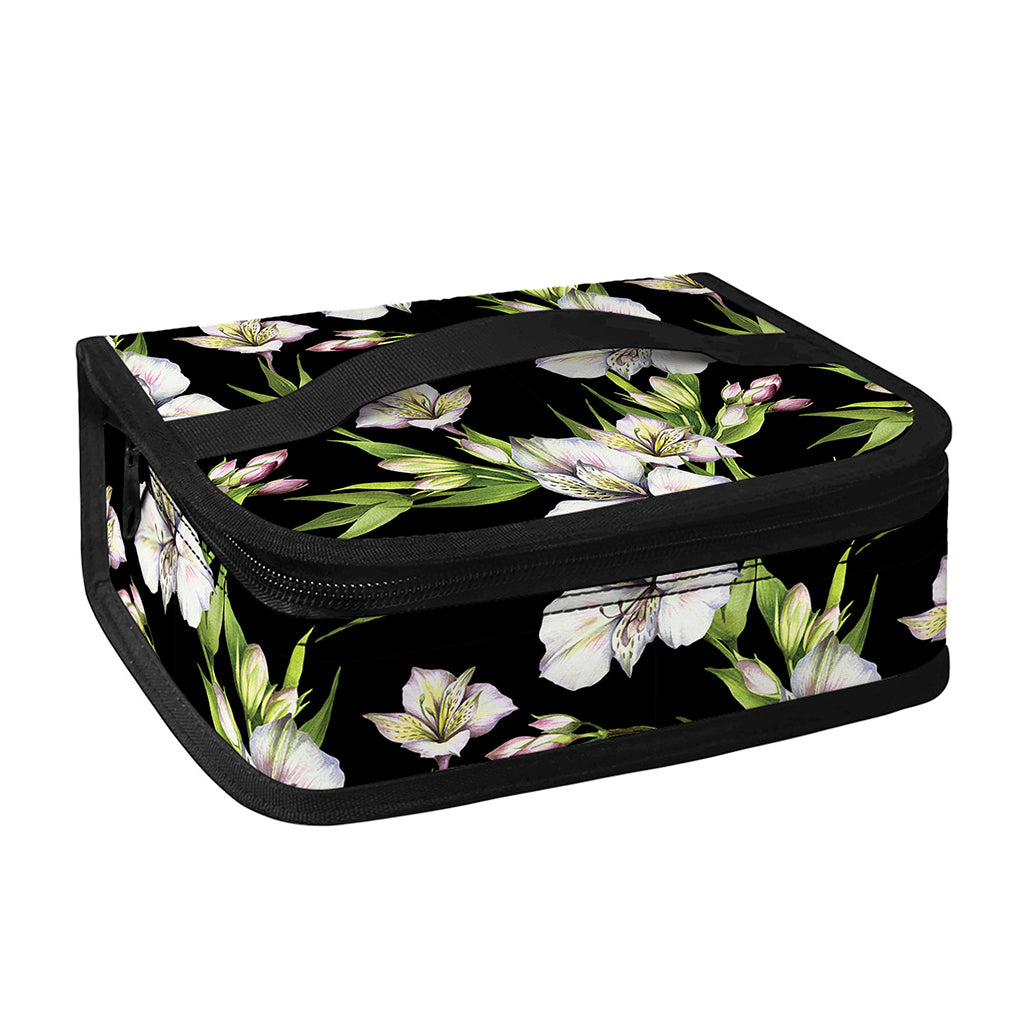 Watercolor Alstroemeria Pattern Print Small Lunch Bag
