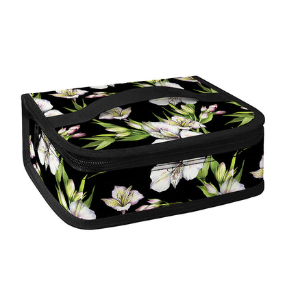 Watercolor Alstroemeria Pattern Print Small Lunch Bag