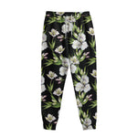 Watercolor Alstroemeria Pattern Print Sweatpants