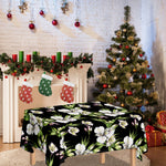 Watercolor Alstroemeria Pattern Print Tablecloth