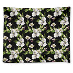 Watercolor Alstroemeria Pattern Print Tapestry