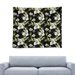 Watercolor Alstroemeria Pattern Print Tapestry