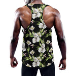 Watercolor Alstroemeria Pattern Print Training Tank Top