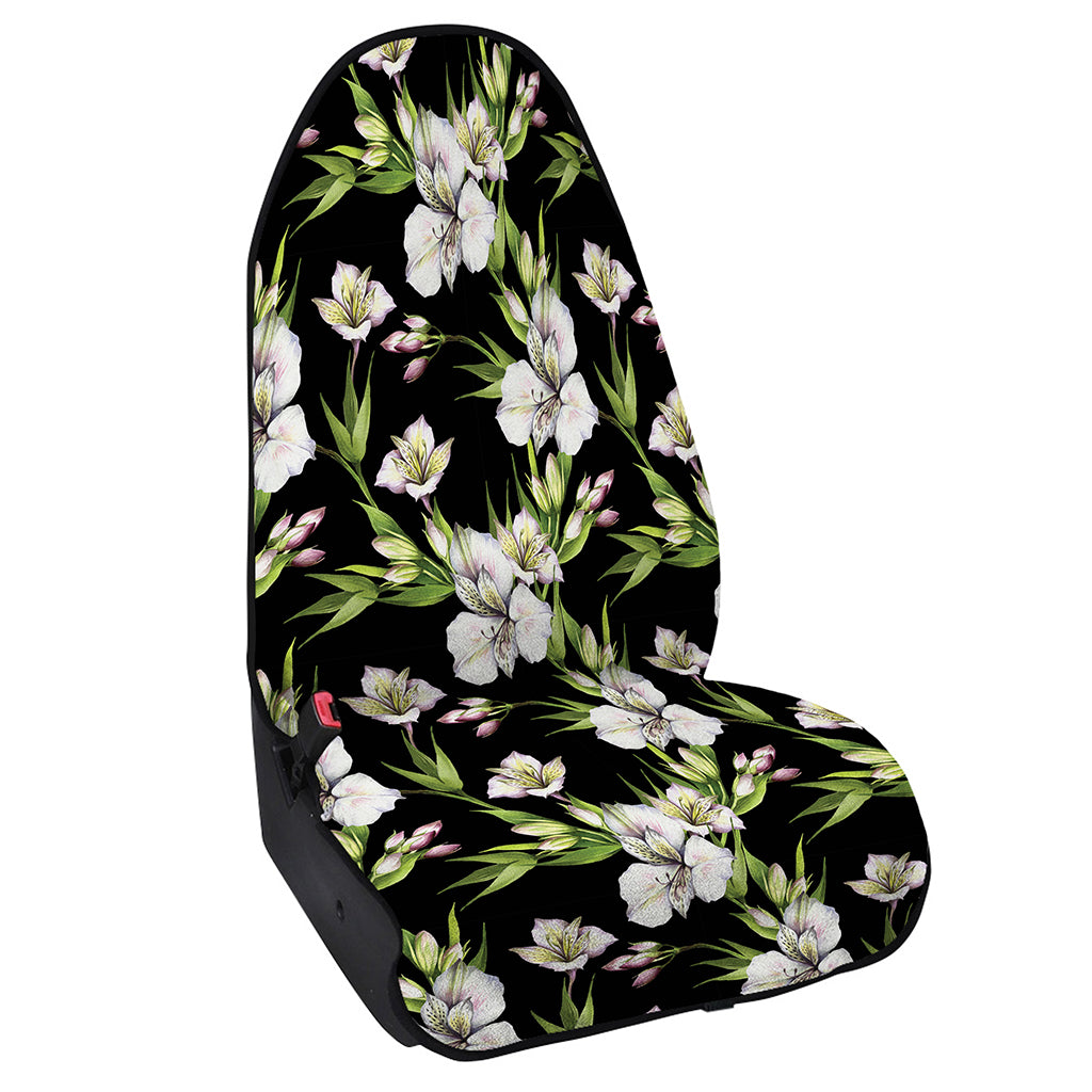 Watercolor Alstroemeria Pattern Print Waterproof Car Seat Cover