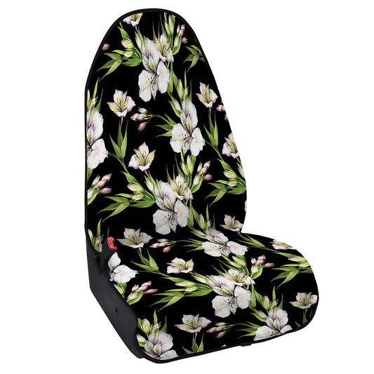 Watercolor Alstroemeria Pattern Print Waterproof Car Seat Cover