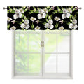 Watercolor Alstroemeria Pattern Print Window Valance