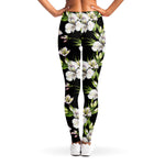 Watercolor Alstroemeria Pattern Print Women's Leggings