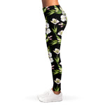 Watercolor Alstroemeria Pattern Print Women's Leggings