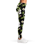 Watercolor Alstroemeria Pattern Print Women's Leggings