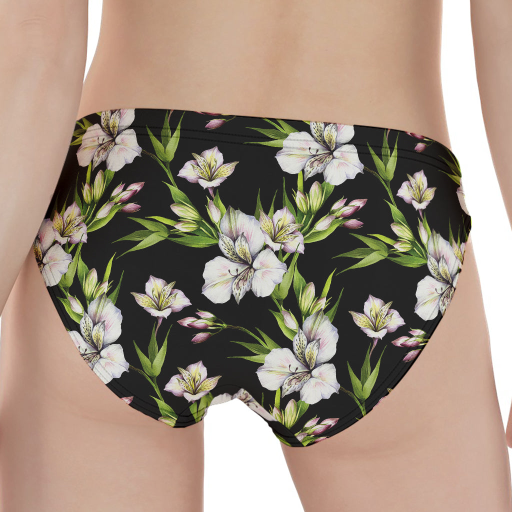 Watercolor Alstroemeria Pattern Print Women's Panties