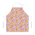Watercolor Apricot Fruit Pattern Print Adjustable Apron