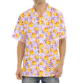 Watercolor Apricot Fruit Pattern Print Aloha Shirt