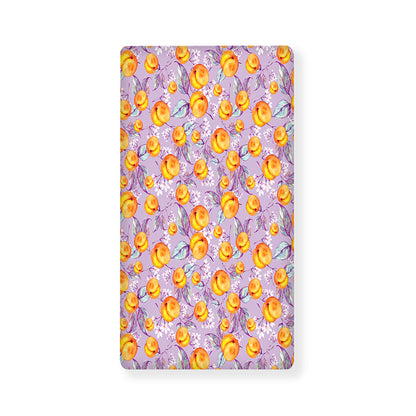 Watercolor Apricot Fruit Pattern Print Baby Crib Sheet
