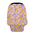 Watercolor Apricot Fruit Pattern Print Baby Seat Cover