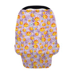 Watercolor Apricot Fruit Pattern Print Baby Seat Cover
