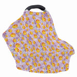 Watercolor Apricot Fruit Pattern Print Baby Seat Cover