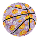 Watercolor Apricot Fruit Pattern Print Basketball