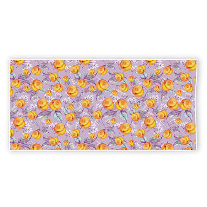 Watercolor Apricot Fruit Pattern Print Beach Towel