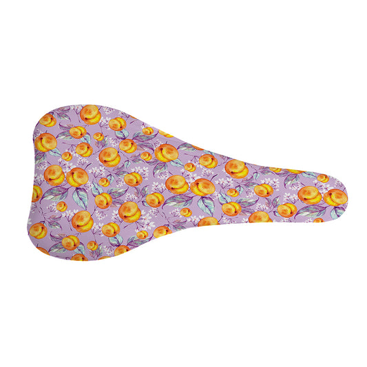 Watercolor Apricot Fruit Pattern Print Bicycle Seat Cover