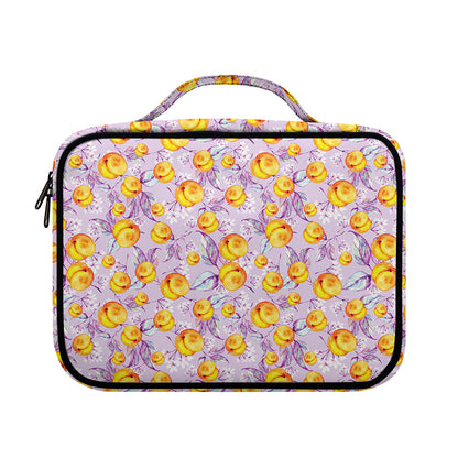 Watercolor Apricot Fruit Pattern Print Briefcase Bible Bag