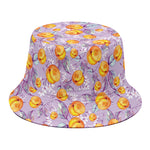 Watercolor Apricot Fruit Pattern Print Bucket Hat