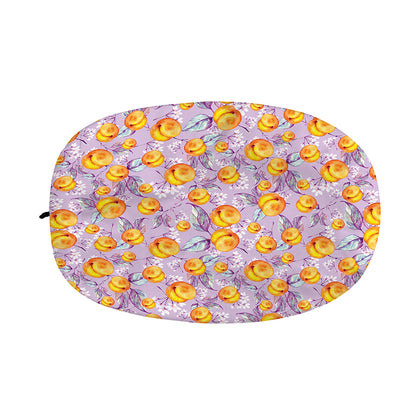 Watercolor Apricot Fruit Pattern Print Car Side Mirror Covers