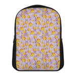 Watercolor Apricot Fruit Pattern Print Casual Backpack