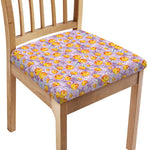 Watercolor Apricot Fruit Pattern Print Chair Cushion Cover