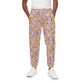 Watercolor Apricot Fruit Pattern Print Cotton Sweatpants