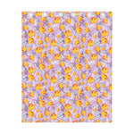 Watercolor Apricot Fruit Pattern Print Curtain