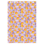 Watercolor Apricot Fruit Pattern Print Curtain