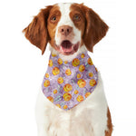 Watercolor Apricot Fruit Pattern Print Dog Bandana