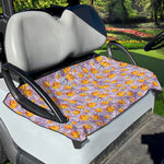 Watercolor Apricot Fruit Pattern Print Golf Cart Seat Cover