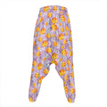 Watercolor Apricot Fruit Pattern Print Hammer Pants