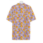 Watercolor Apricot Fruit Pattern Print Hawaiian Shirt