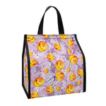 Watercolor Apricot Fruit Pattern Print Insulated Lunch Tote