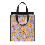 Watercolor Apricot Fruit Pattern Print Insulated Lunch Tote
