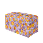 Watercolor Apricot Fruit Pattern Print Leather Tissue Box Cover