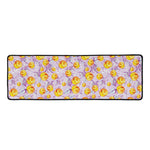 Watercolor Apricot Fruit Pattern Print Long Kitchen Mat