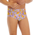 Watercolor Apricot Fruit Pattern Print Men's Briefs