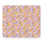 Watercolor Apricot Fruit Pattern Print Mouse Pad