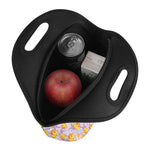 Watercolor Apricot Fruit Pattern Print Neoprene Lunch Bag