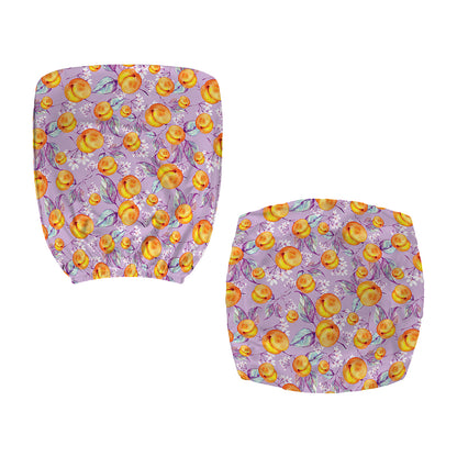 Watercolor Apricot Fruit Pattern Print Office Chair Cover